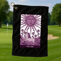 Sun Tarot Card Golf Towel