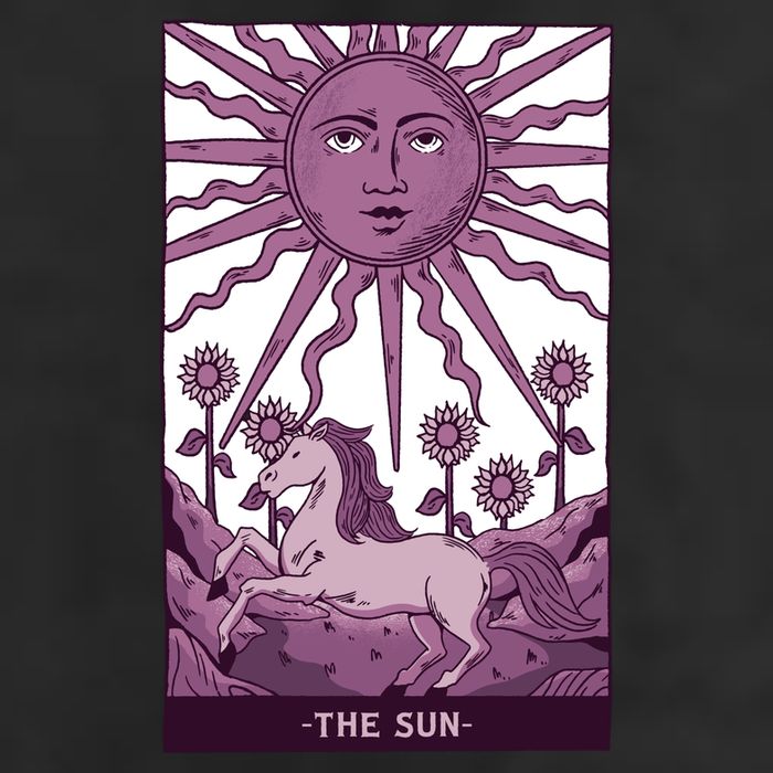 Sun Tarot Card Golf Towel