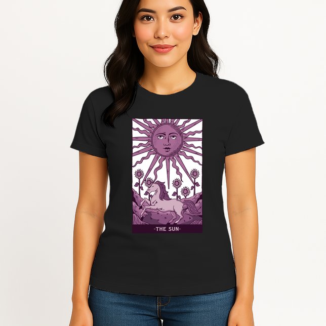 Sun Tarot Card Womens T-Shirt