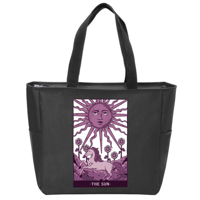 Sun Tarot Card Zip Tote Bag