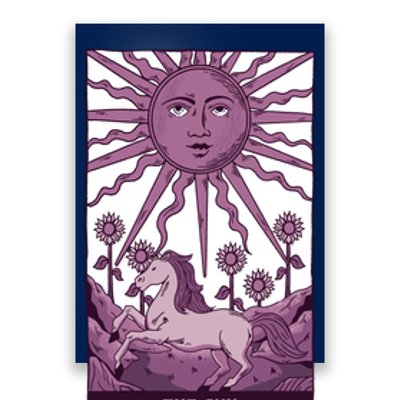 Sun Tarot Card Poster