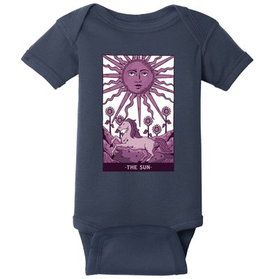 Sun Tarot Card Baby Bodysuit