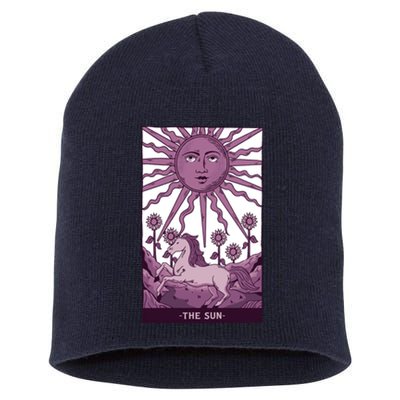 Sun Tarot Card Short Acrylic Beanie