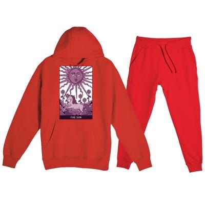 Sun Tarot Card Premium Hooded Sweatsuit Set