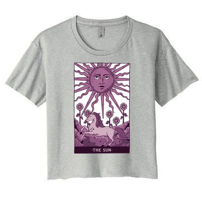 Sun Tarot Card Women's Crop Top Tee