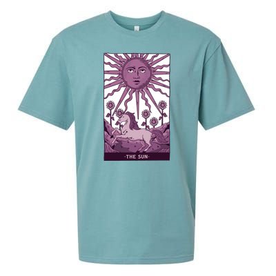 Sun Tarot Card Sueded Cloud Jersey T-Shirt