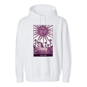 Sun Tarot Card Garment-Dyed Fleece Hoodie