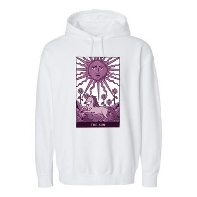 Sun Tarot Card Garment-Dyed Fleece Hoodie