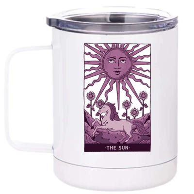 Sun Tarot Card 12 oz Stainless Steel Tumbler Cup