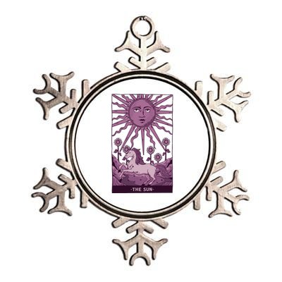 Sun Tarot Card Metallic Star Ornament