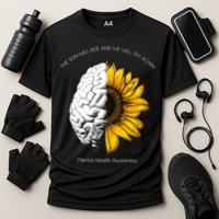 Sun Will Rise We Will Try Again Mental Health Cooling Performance Crew T-Shirt