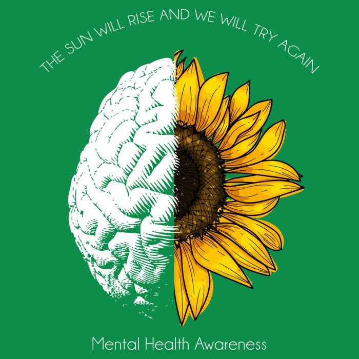 Sun Will Rise We Will Try Again Mental Health Premium T-Shirt