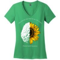 Sun Will Rise We Will Try Again Mental Health Women's V-Neck T-Shirt