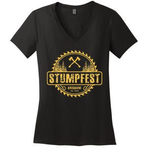 Stumpfest Uprroting Nail Salons Since 2020 Women's V-Neck T-Shirt