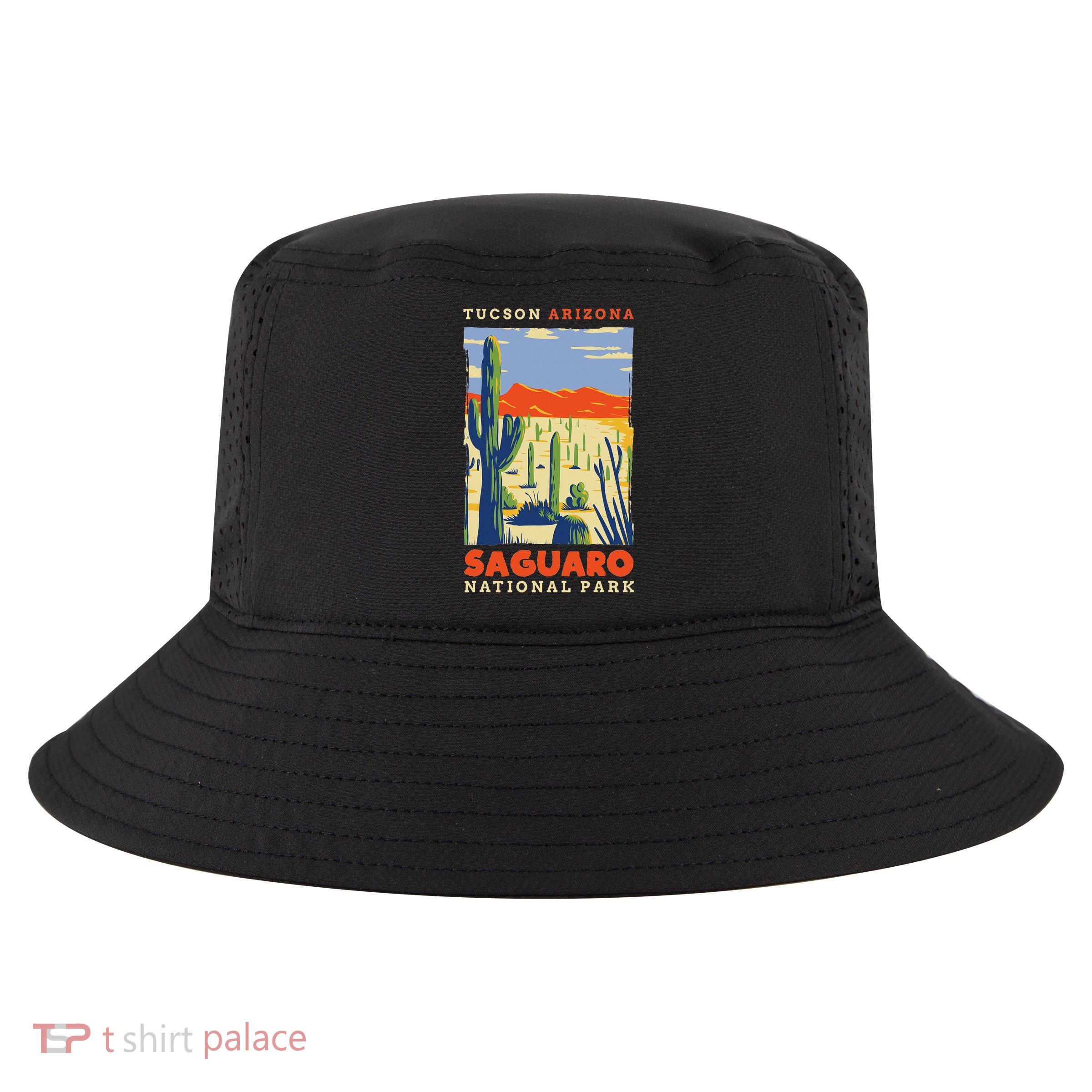 Saguaro Us National Park Tucson Arizona Vintage Cool Comfort Performance Bucket Hat