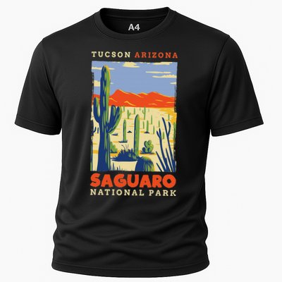 Saguaro Us National Park Tucson Arizona Vintage Performance Shirt