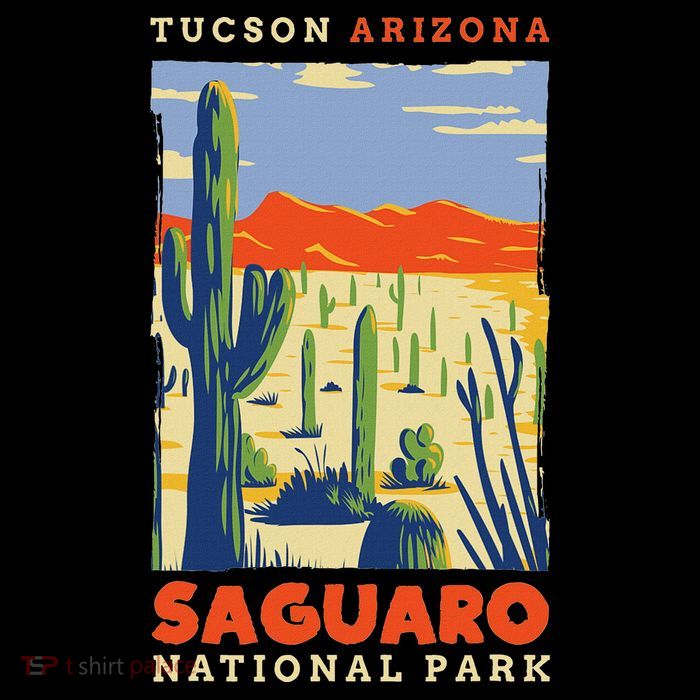 Saguaro Us National Park Tucson Arizona Vintage Tall T-Shirt