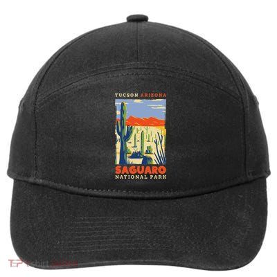 Saguaro Us National Park Tucson Arizona Vintage 7-Panel Snapback Hat