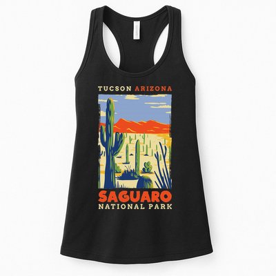 Saguaro Us National Park Tucson Arizona Vintage Womens Tank Top
