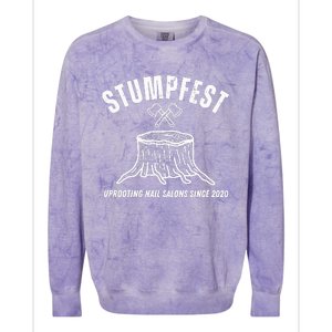 Stumpfest Uprooting Nail Salons Comedy Colorblast Crewneck Sweatshirt