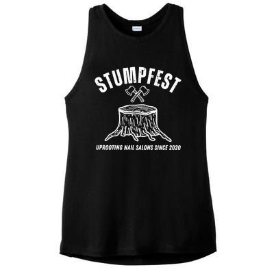 Stumpfest Uprooting Nail Salons Comedy Ladies PosiCharge Tri-Blend Wicking Tank