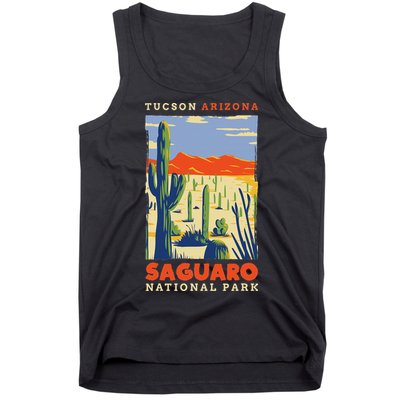 Saguaro Us National Park Tucson Arizona Vintage Gift Tank Top
