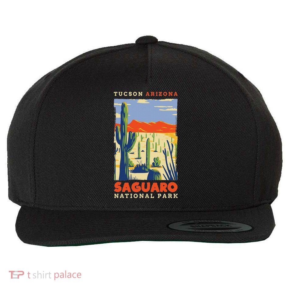 Saguaro Us National Park Tucson Arizona Vintage Gift Wool Snapback Cap