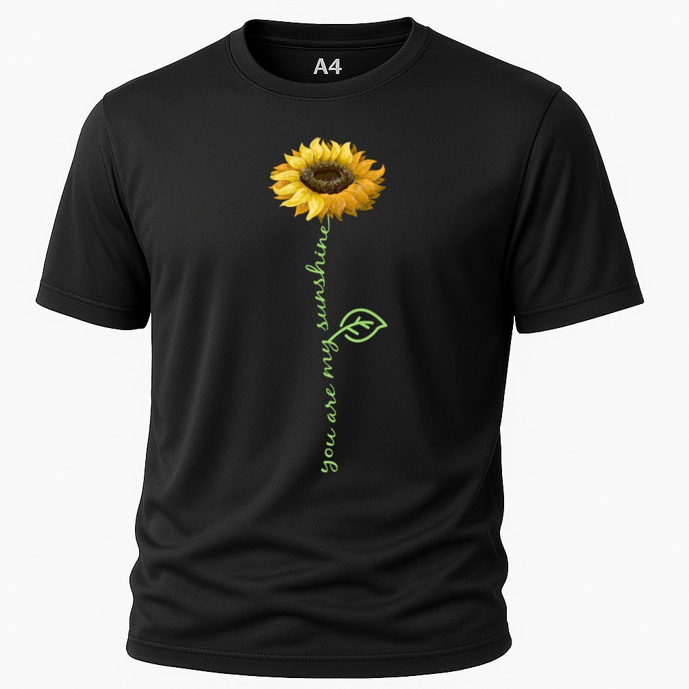You Are My Sunshine Hippie Sunflower Cooling Performance Crew T-Shirt
