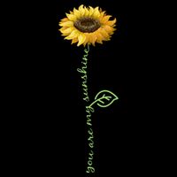 You Are My Sunshine Hippie Sunflower Tie-Dye T-Shirt