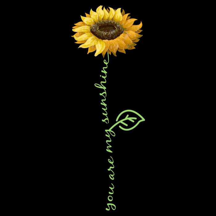 You Are My Sunshine Hippie Sunflower Tie-Dye T-Shirt