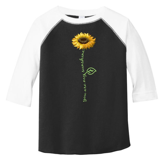 You Are My Sunshine Hippie Sunflower Toddler Fine Jersey T-Shirt