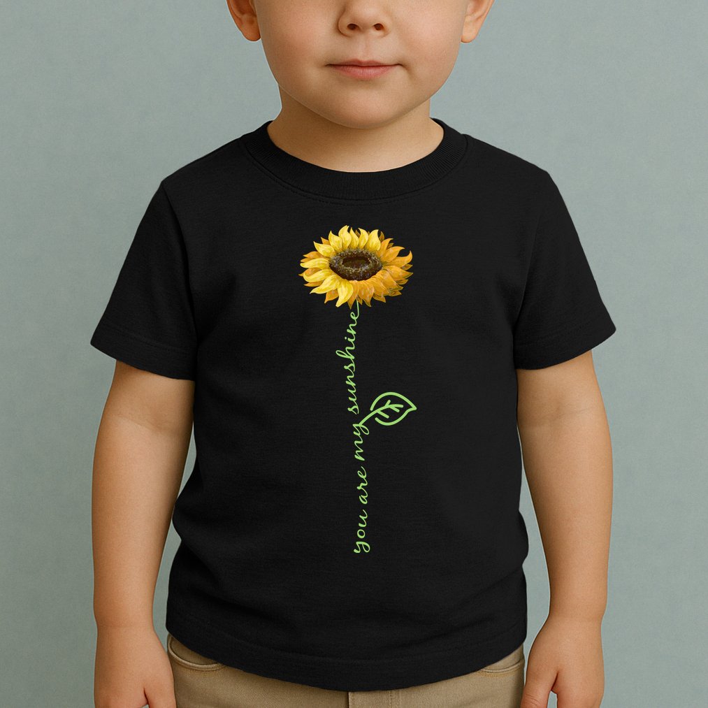 You Are My Sunshine Hippie Sunflower Toddler T-Shirt