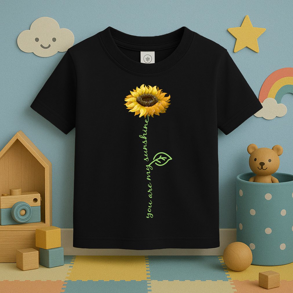 You Are My Sunshine Hippie Sunflower Toddler T-Shirt
