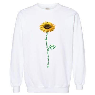 You Are My Sunshine Hippie Sunflower Garment-Dyed Sweatshirt