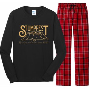 Stumpfest Uprroting Nail Salons Since 2020 Funny Dad Mom Long Sleeve Pajama Set