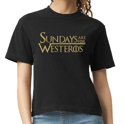 Sundays Are For Westeros Comfort Colors Boxy T-Shirt