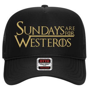 Sundays Are For Westeros High Crown Mesh Back Trucker Hat