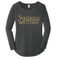 Sundays Are For Westeros Women's Perfect Tri Tunic Long Sleeve Shirt