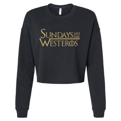 Sundays Are For Westeros Cropped Pullover Crew