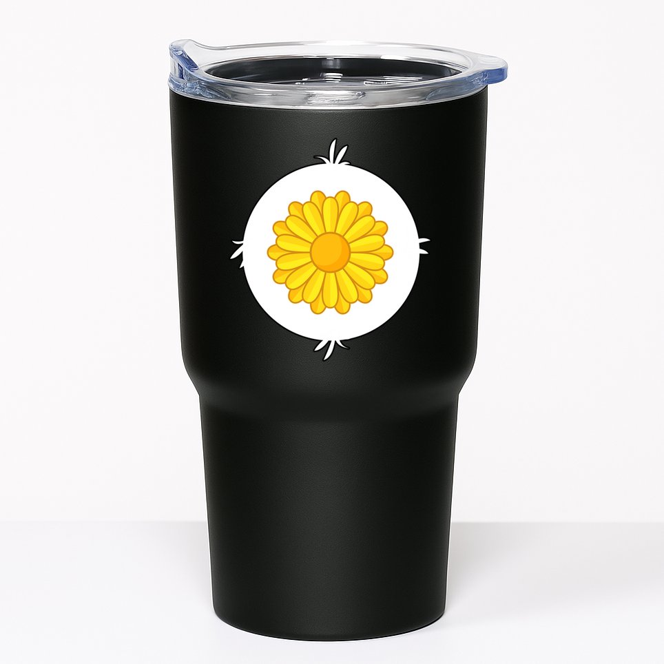 Sunflower Bear Halloween Costume Tumbler