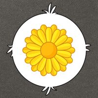 Sunflower Bear Halloween Costume Cotton Canvas Backpack