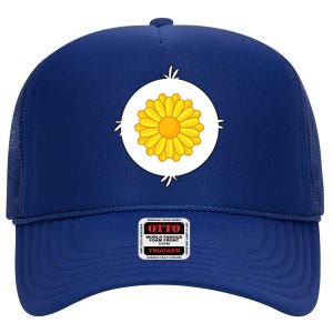 Sunflower Bear Halloween Costume High Crown Mesh Back Trucker Hat