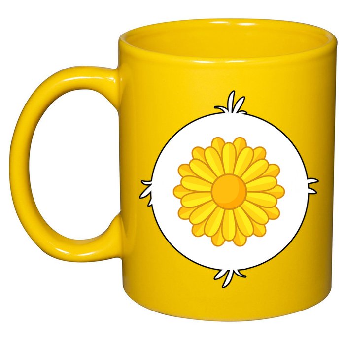 Sunflower Bear Halloween Costume 11oz C Handle Ceramic Mug