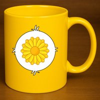Sunflower Bear Halloween Costume 11oz C Handle Ceramic Mug