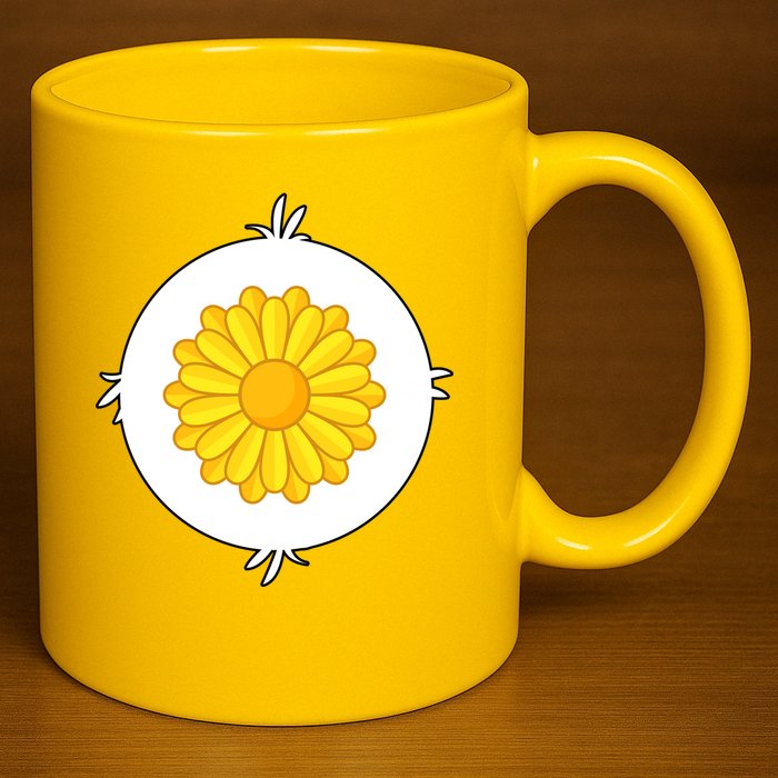 Sunflower Bear Halloween Costume 11oz C Handle Ceramic Mug