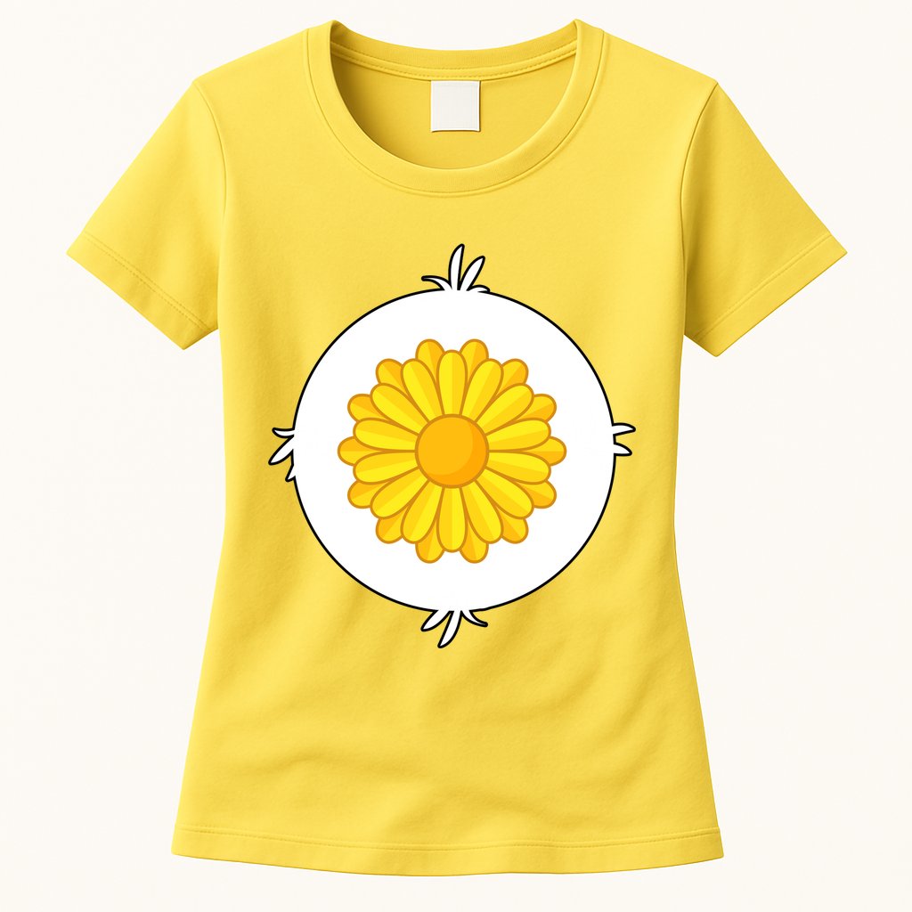 Sunflower Bear Halloween Costume Womens T-Shirt