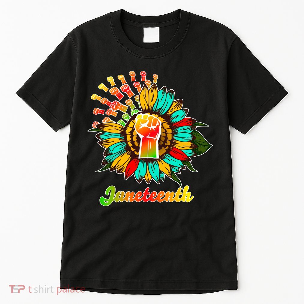 Sunflower Fist Juneteenth Black History African American Tall T-Shirt