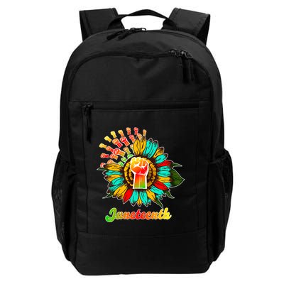 Sunflower Fist Juneteenth Black History African American Backpack