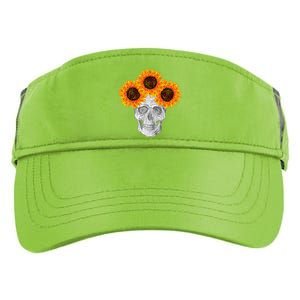 Sunflower Skull Adult Drive Performance Visor