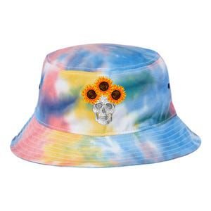 Sunflower Skull Tie Dye Newport Bucket Hat